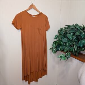 LuLaRoe Carly Swing Dress In Burnt Orange XS
